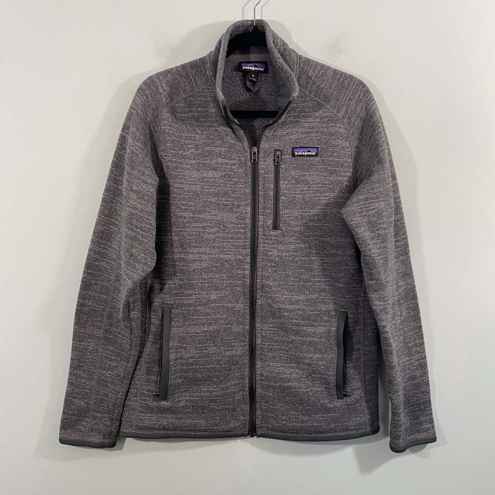 Patagonia Men Nickel/ Forge Grey Better Sweater Full Zip Fleece Jacket Size M